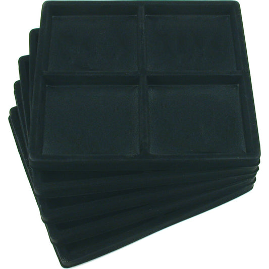 4 Compartment Display Tray Inserts 7 5/8" 5Pcs