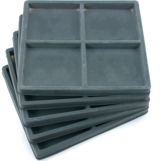 4 Compartment Display Tray Inserts 7 5/8" 5Pcs