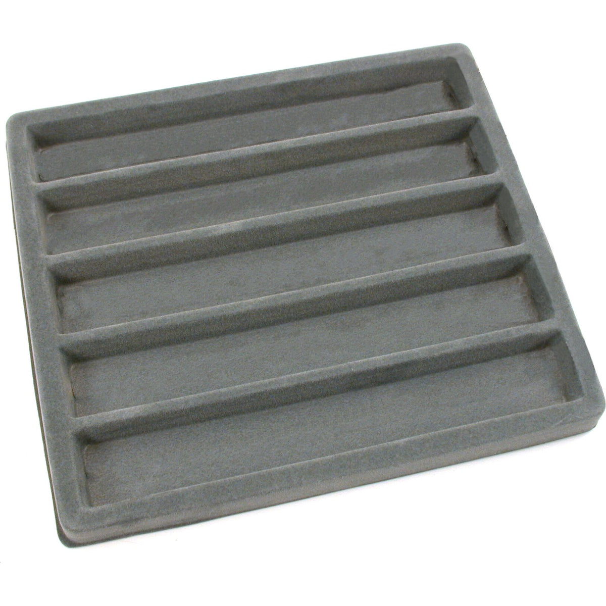 Tray Form Slot In 15 Gray Flocked Display Trays (5) 5 Slot & (5) 4 Slot & (5) 16 Slot In ...