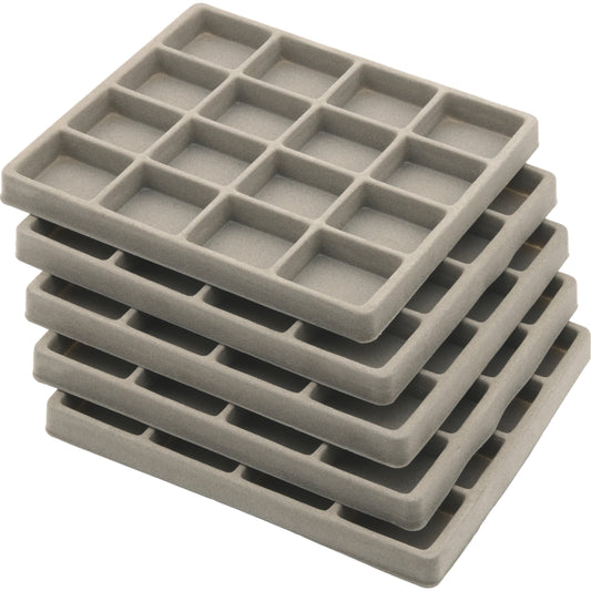 16 Compartment Display Tray Inserts 7 5/8"