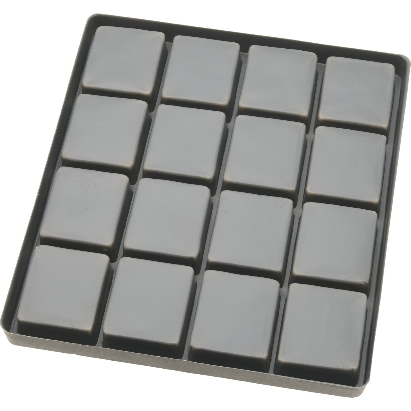 Gray Flocked Jewelry Tray Inserts 4 Slot & 16 Slot W/ Velvet Ring Pad Kit 12 Pcs