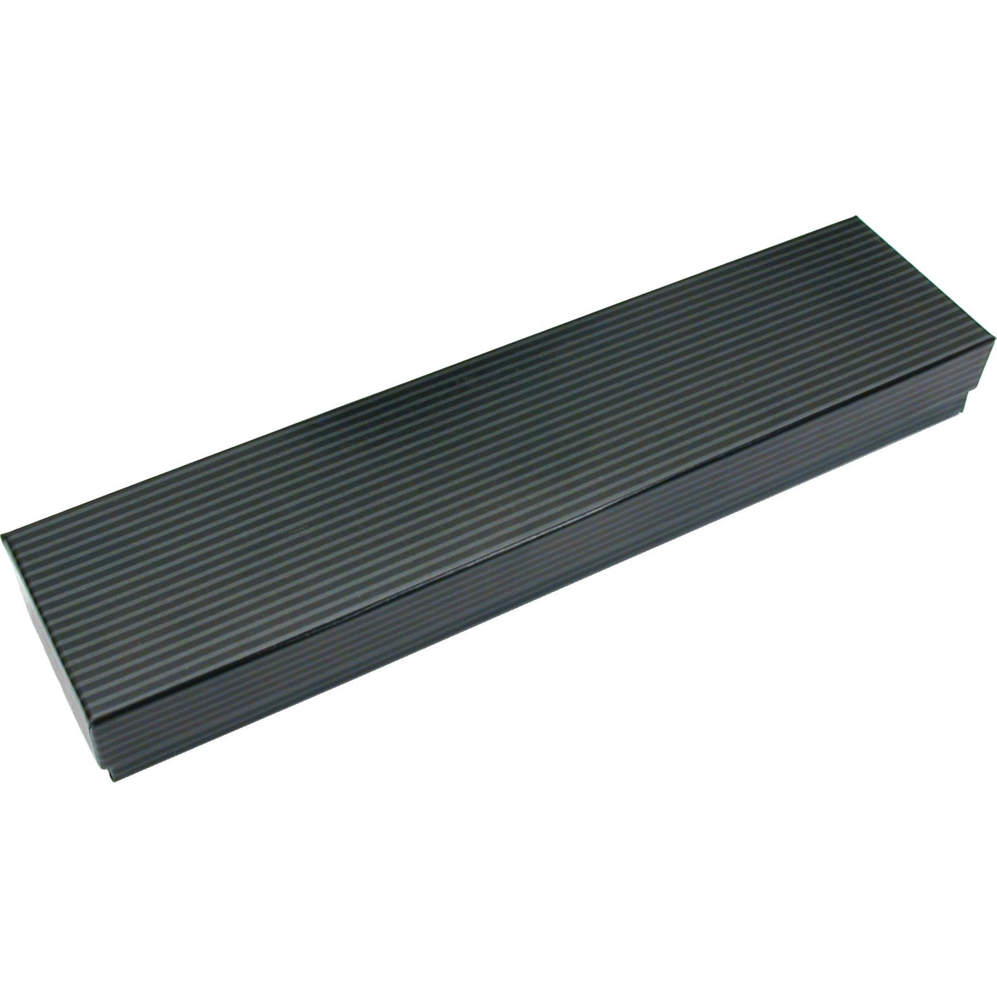 100 Black Stripe Cotton Filled Jewelry Gift Box 8 1/8"