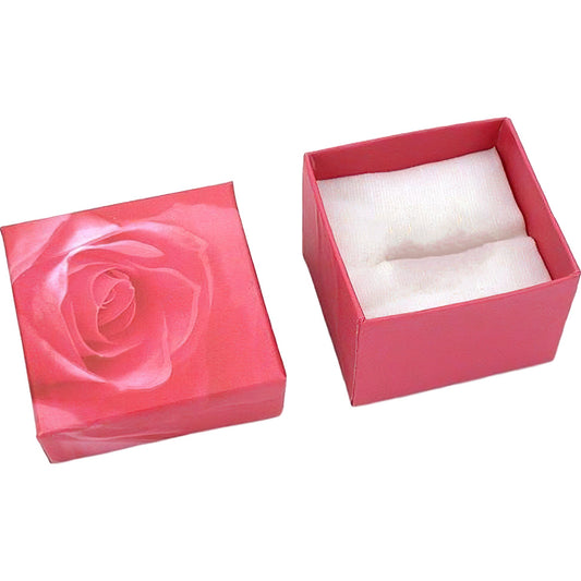 Rose Cotton Ring Gift Box Pink 1 7/8" (Only 1 Box)