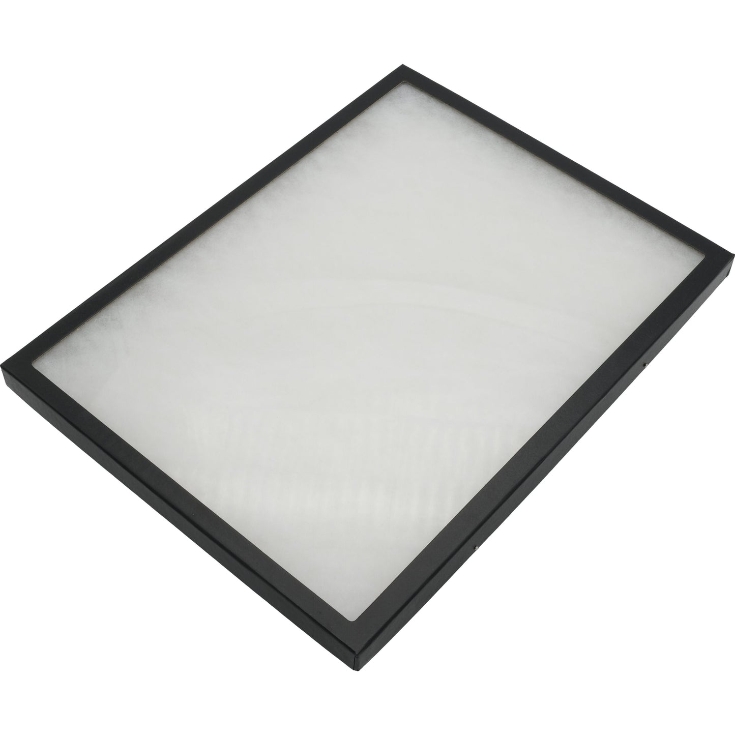 Glass Lid Jewelry Display Case Black 12"