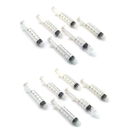 12 Plastic Syringes 5 ml Liquid Lubricant Measuring Watch & Clock Repair Tools
