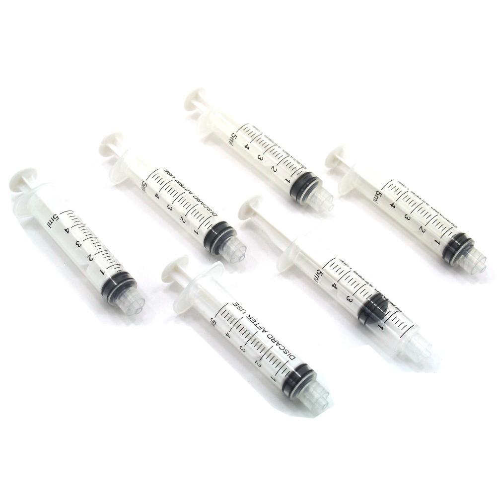 Plastic Syringes 5ml 6Pcs