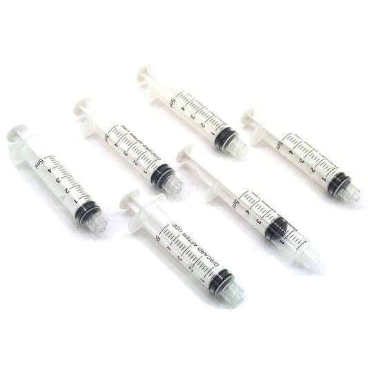Plastic Syringes 5ml 6Pcs