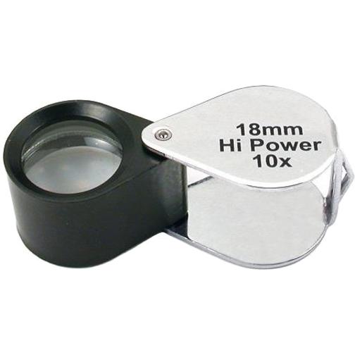 10X Round Loupe Black 18mm
