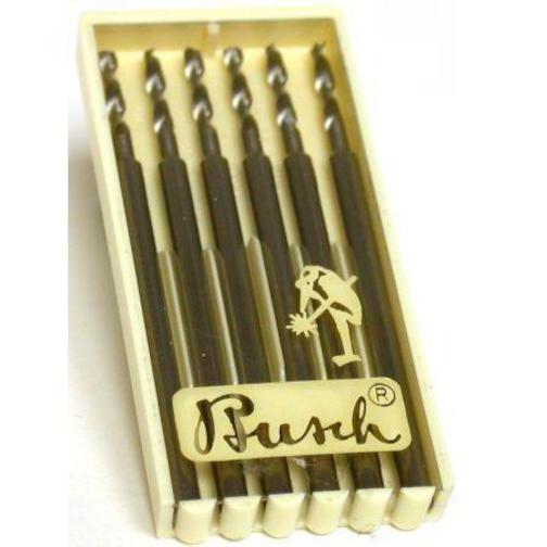Busch Twist Drill Bits 6Pcs (Sizes 005 to 016)