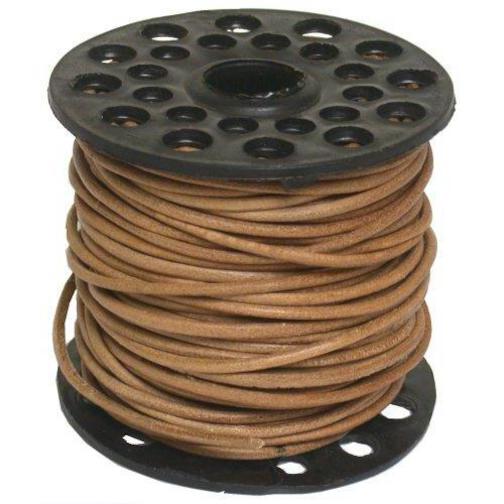Leather Bead Stringing Cord Natural 75 ft. FindingKing 2mm