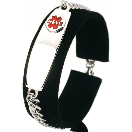 Medical ID Information Bracelet Sterling Silver 7 1/2"