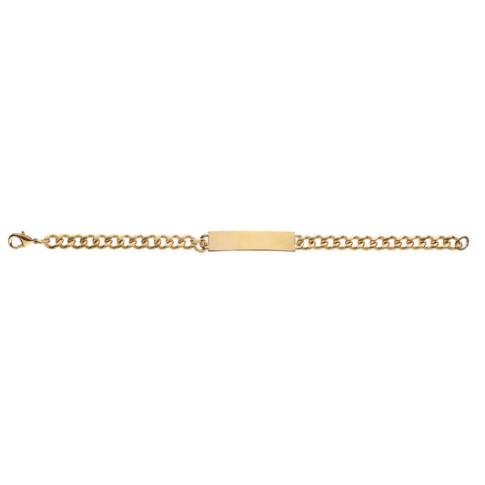 ID Bracelet Gold Plated 8 1/2"