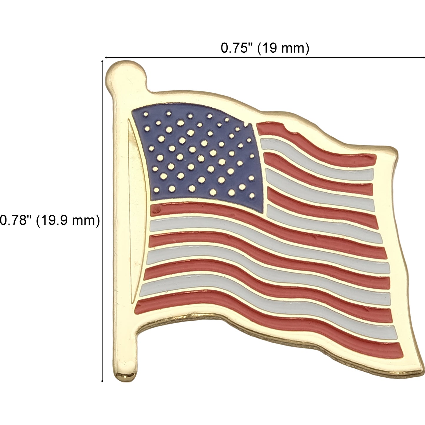 American Flag Pin 6Pcs