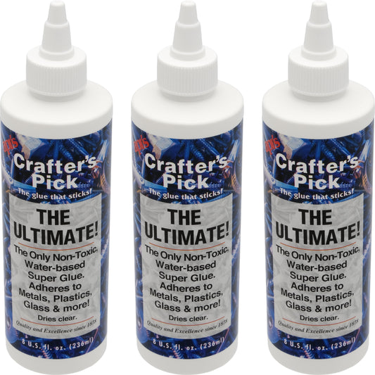 Crafter's Pick The Ultimate! Super Glue 24oz 3Pcs