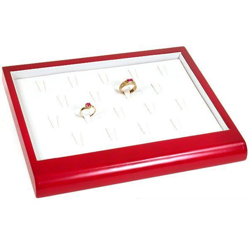 3 Rosewood Display Trays Ring Bracelet Earring Necklace