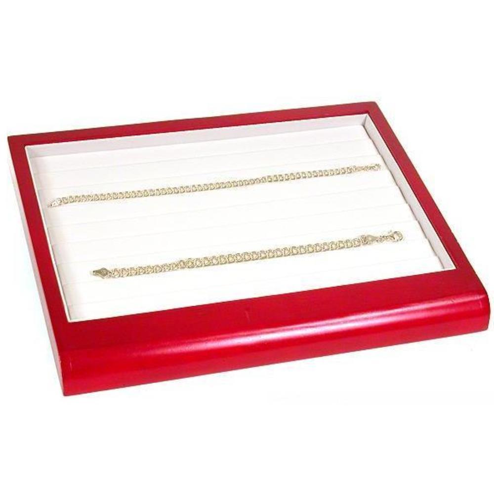 3 Rosewood Display Trays Ring Bracelet Earring Necklace